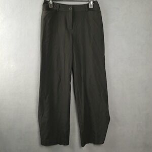 J. Jill Dress Pants Womens 4 Black Stretch‎ Logo Wide Leg Business Formal Wear